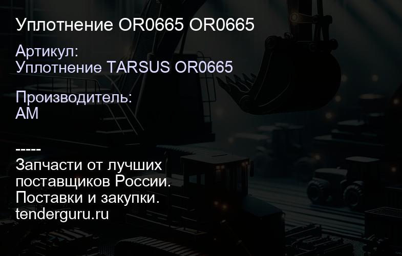 Уплотнение OR0665 OR0665 | купить запчасти